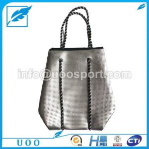 UOO perforated punch neoprene tote bag with sailing rope (3) UOO perforated punch neoprene tote bag with sailing rope (3)