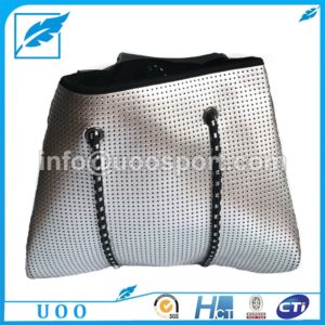 UOO perforated punch neoprene tote bag with sailing rope (5) UOO perforated punch neoprene tote bag with sailing rope (5)