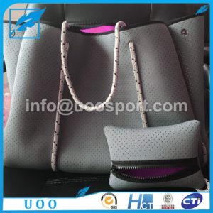 UOO punch perforated Neoprene tote bag with pouch (1) UOO punch perforated Neoprene tote bag with pouch (1)