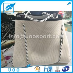 UOO punch perforated Neoprene tote bag with pouch (2) UOO punch perforated Neoprene tote bag with pouch (2)