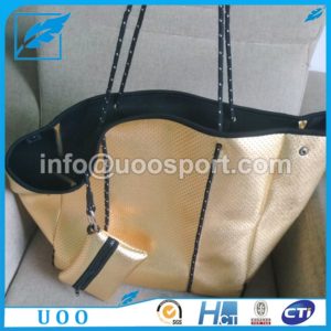 UOO punch perforated Neoprene tote bag with pouch (3) UOO punch perforated Neoprene tote bag with pouch (3)