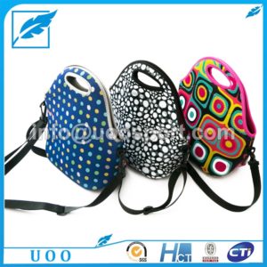 UOO Customized Printing Neoprene Lunch Bag with Belt (1)