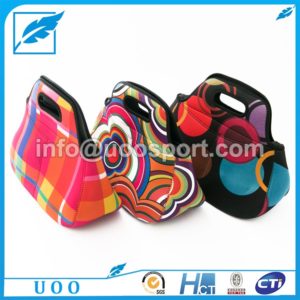 UOO Fashion colorful neoprene lunch tote bag for adult (1)