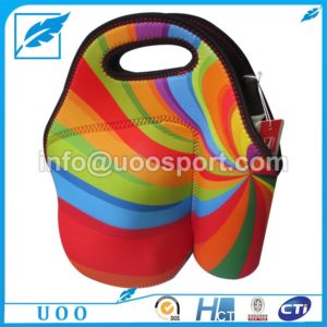 UOO Neoprene Lunch Bag with Bottle Cooler Bag