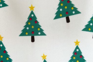 Christmas Tree Printing Polyester Neoprene Fabric