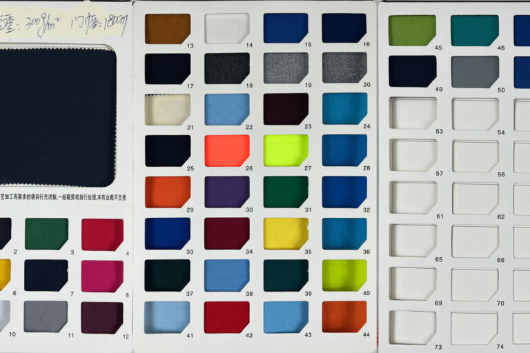 300g Polyester Spandex Scuba Fabric Color Swatch for Luggage Cover