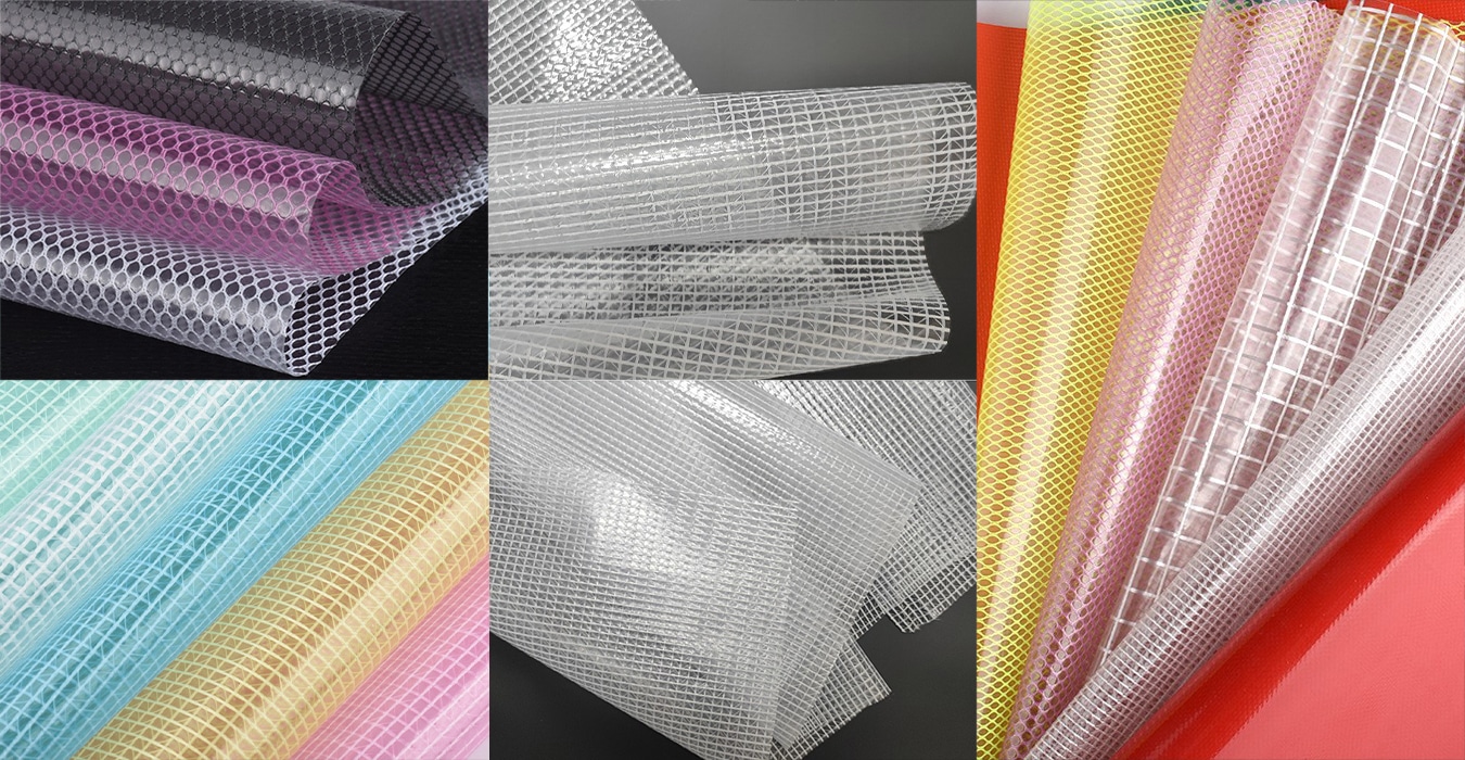 Soft PVC Tarpaulin Mesh Fabric Material